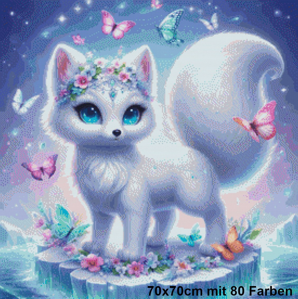 Snow Bloom Fox - Lucky Soul Diamonds