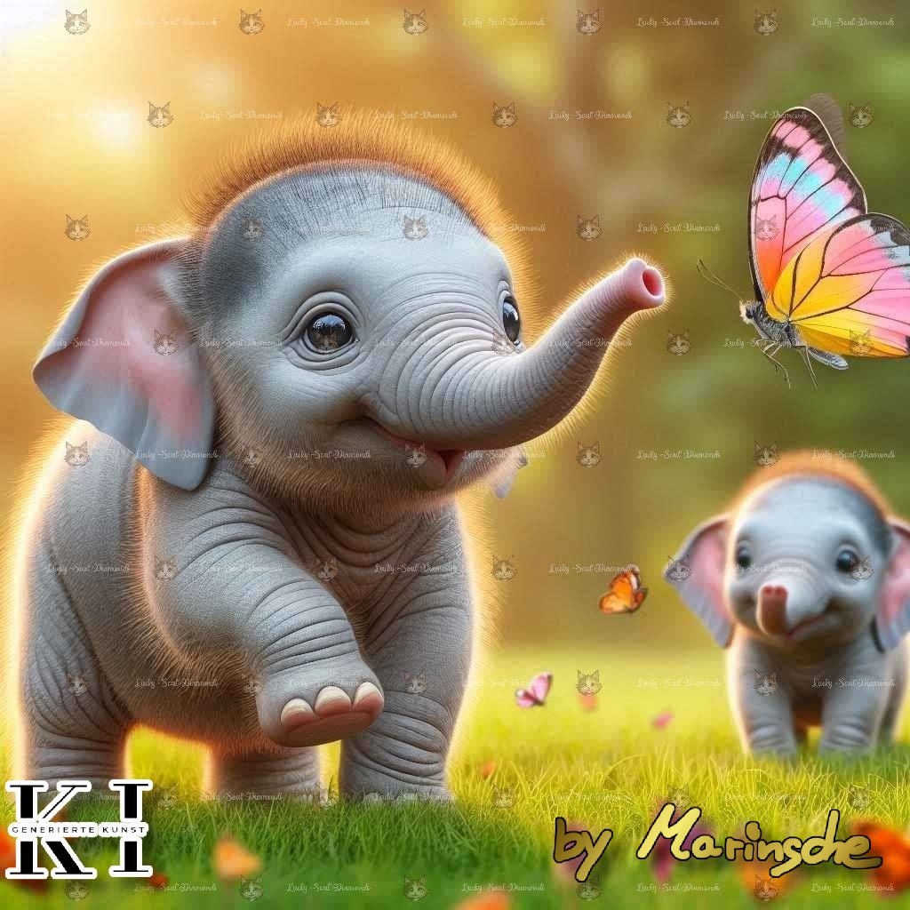 Funkelnde Elefantenfreude - Lucky Soul Diamonds