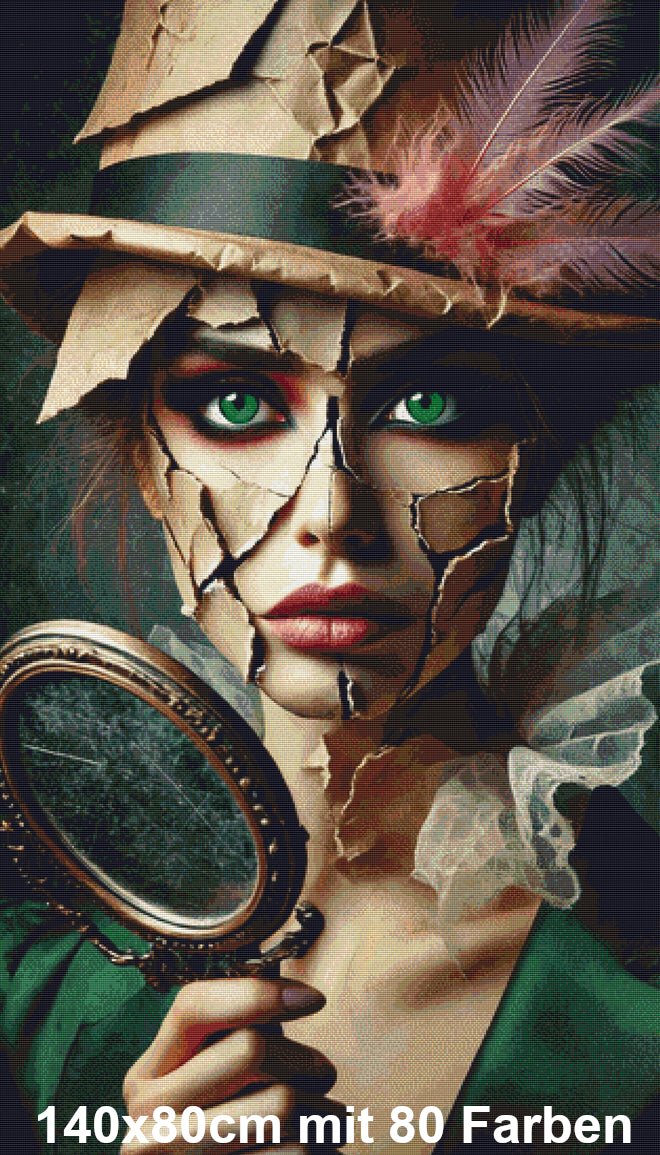 Green broken Lady - Lucky Soul Diamonds