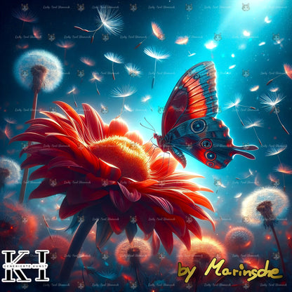 Butterfly Flower - Lucky Soul Diamonds