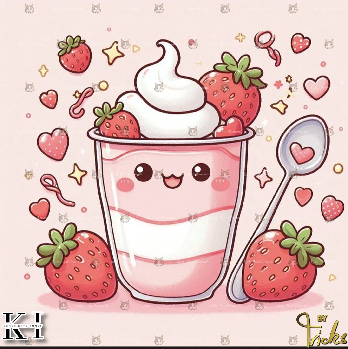 Strawberry Yoghurt - Lucky Soul Diamonds