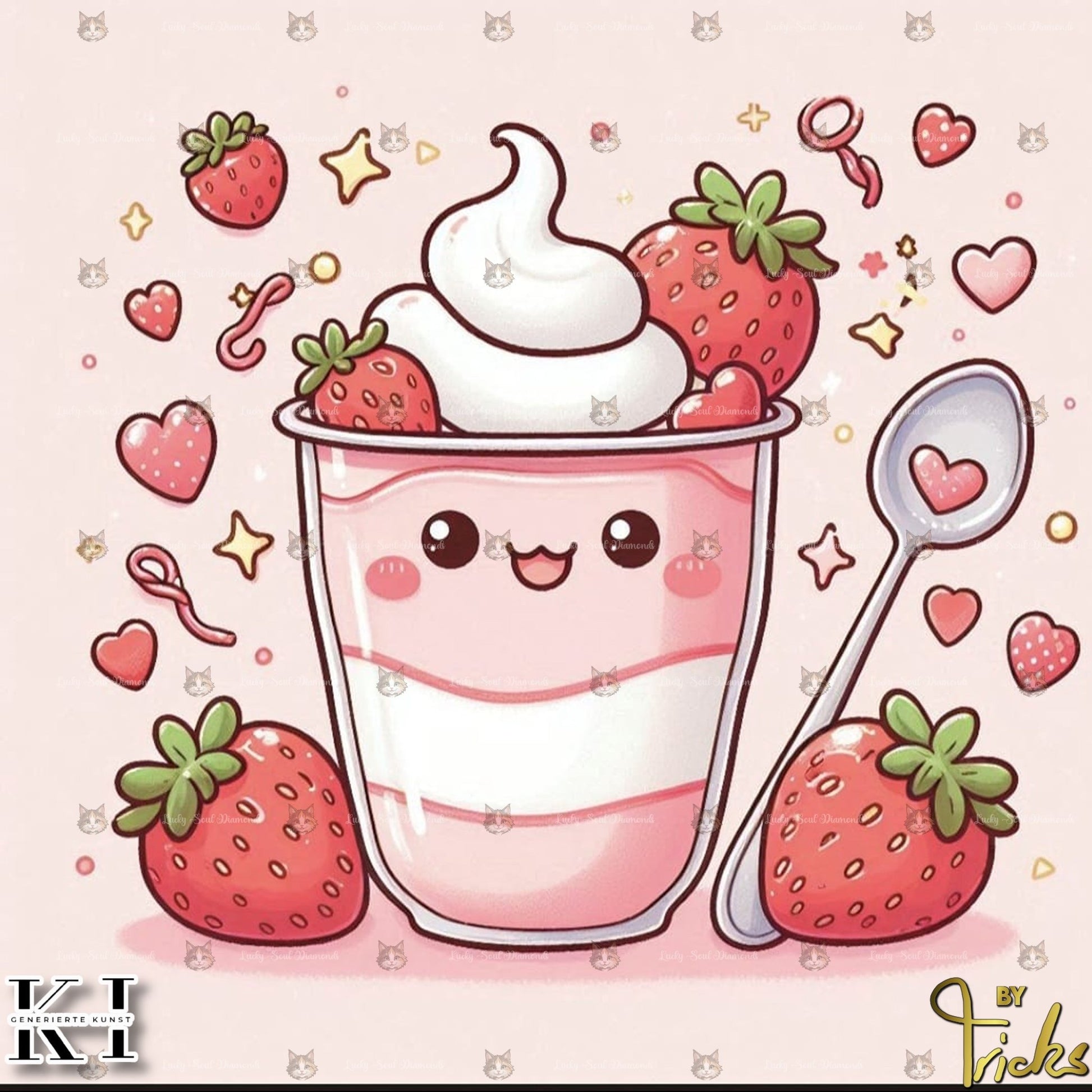 Strawberry Yoghurt - Lucky Soul Diamonds