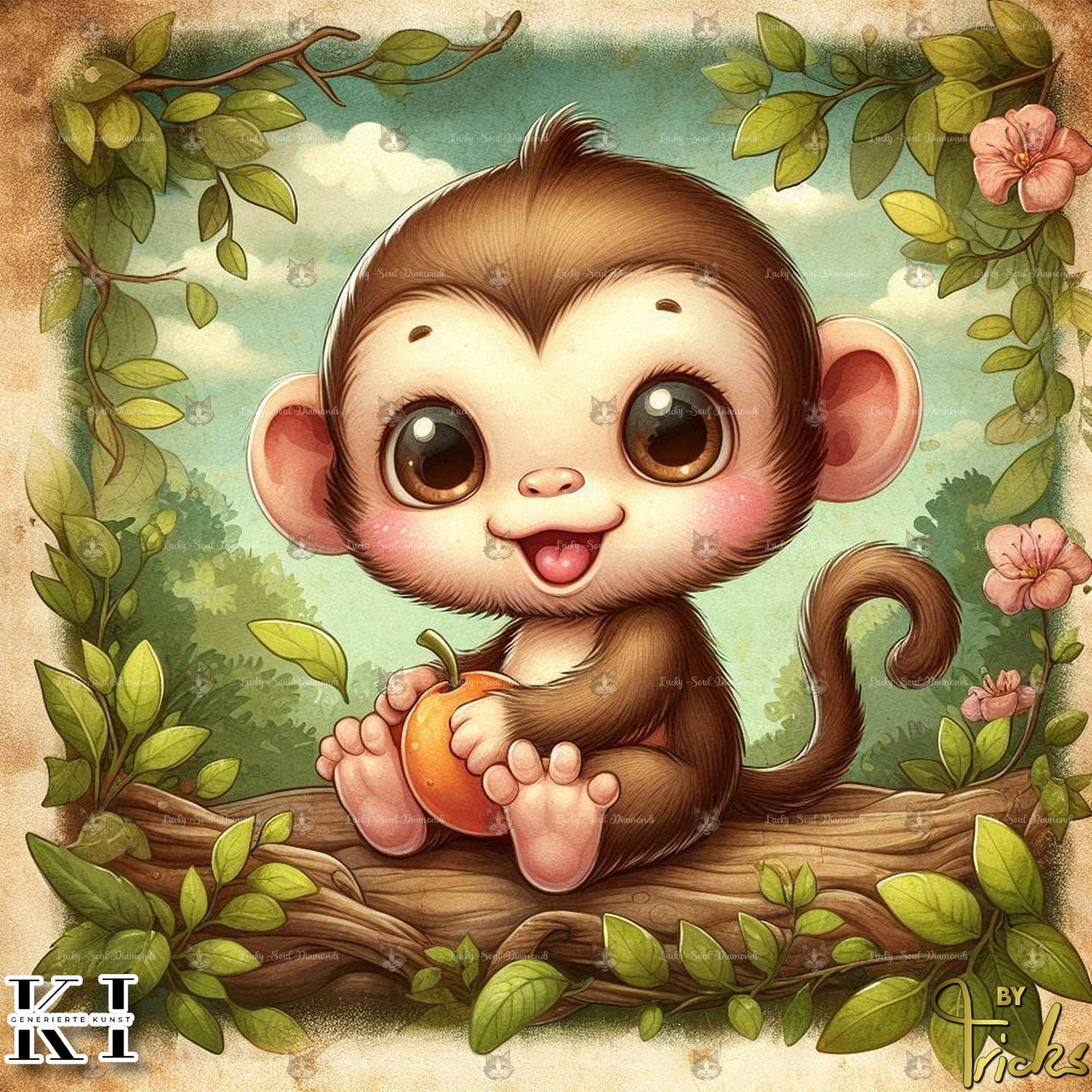 Sweet Jungle Ape - Lucky Soul Diamonds