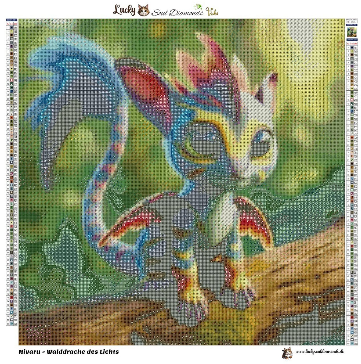Nivaru - Walddrache des Lichts - Lucky Soul Diamonds