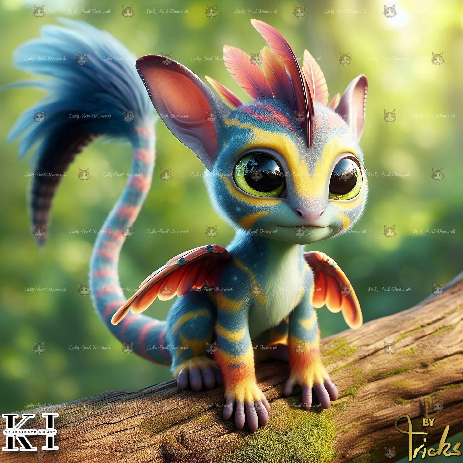 Nivaru - Walddrache des Lichts - Lucky Soul Diamonds