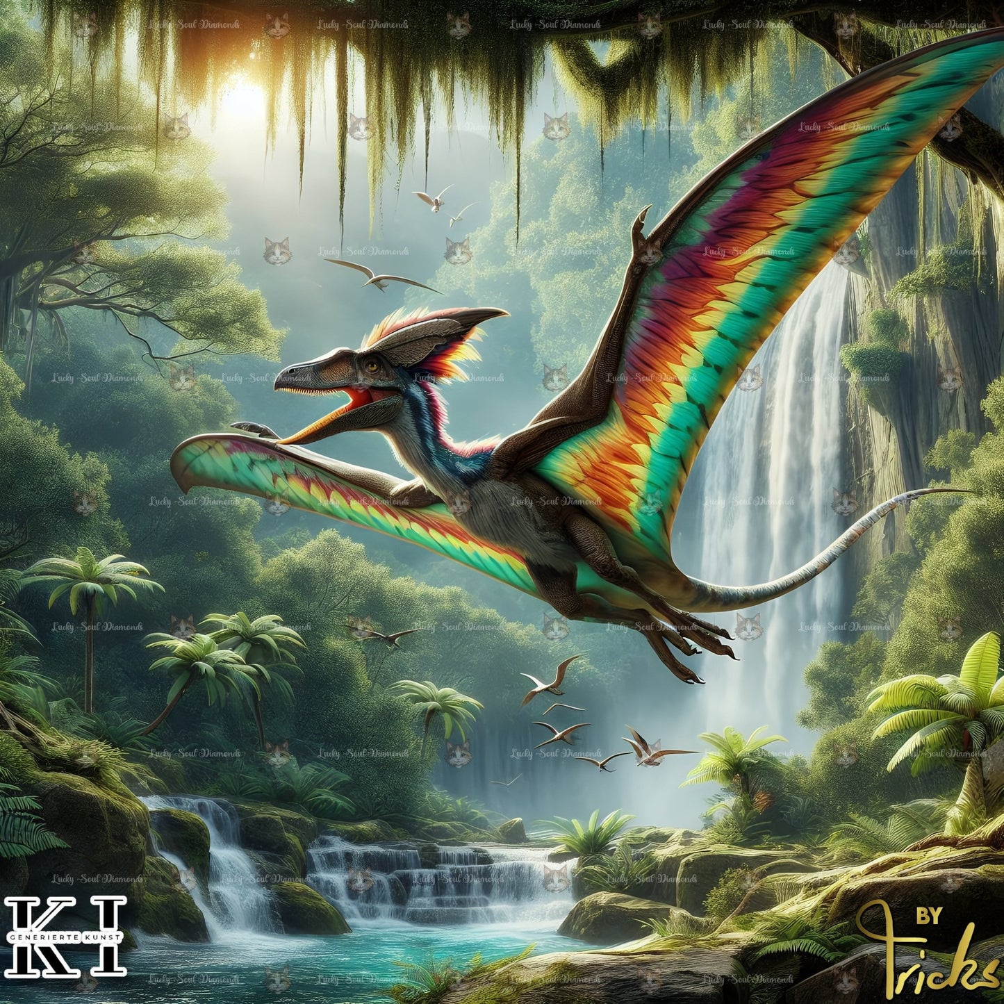 Mystic Dino Flight - Lucky Soul Diamonds