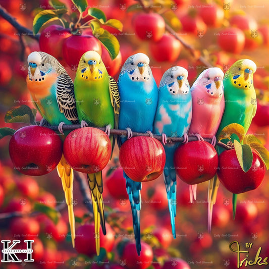 Familie Wellensittich - Lucky Soul Diamonds