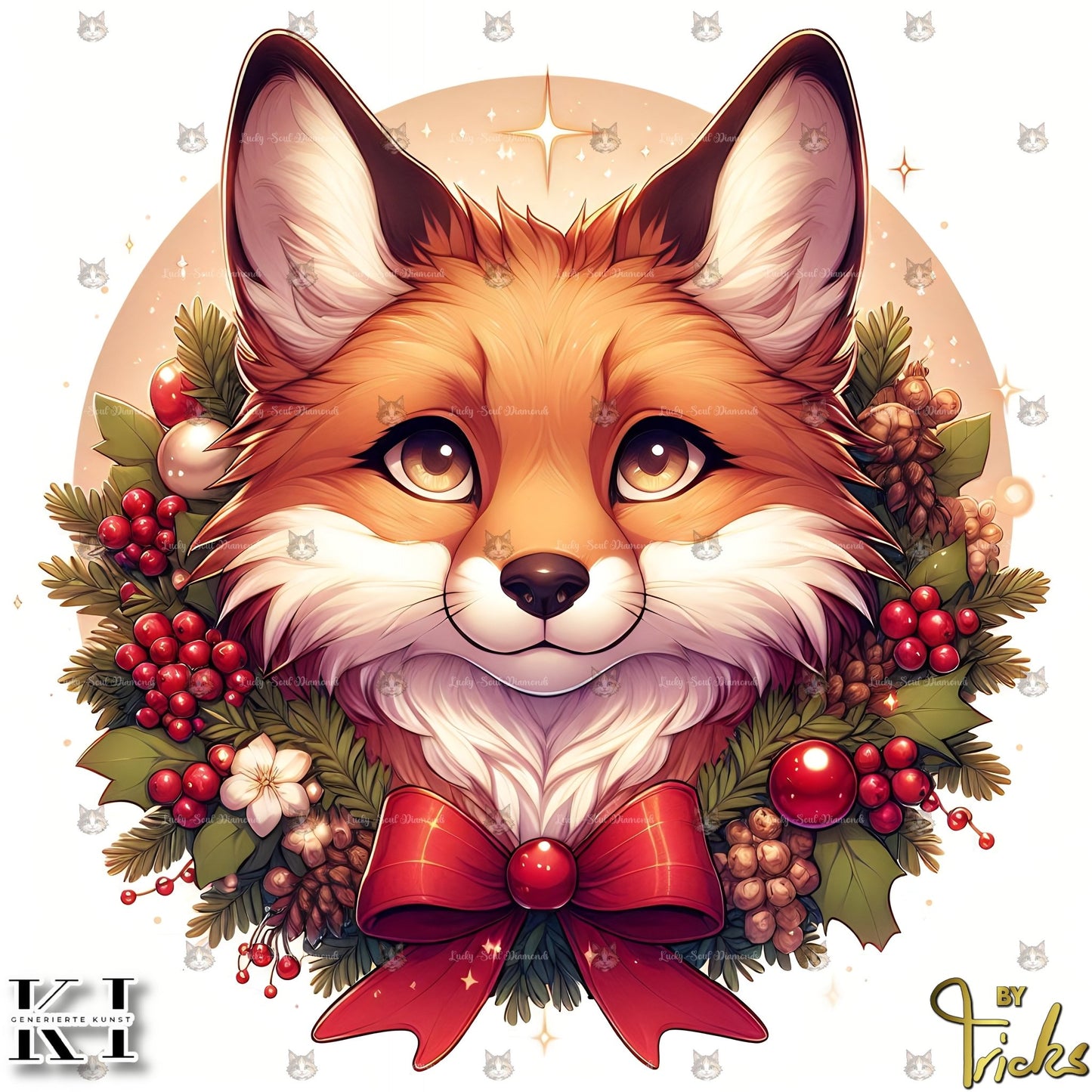 Christmas Fox - Lucky Soul Diamonds