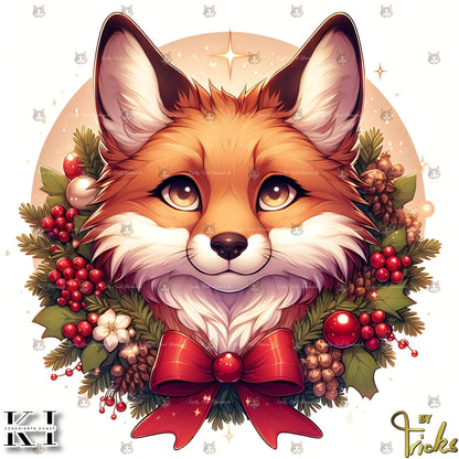 Christmas Fox - Lucky Soul Diamonds