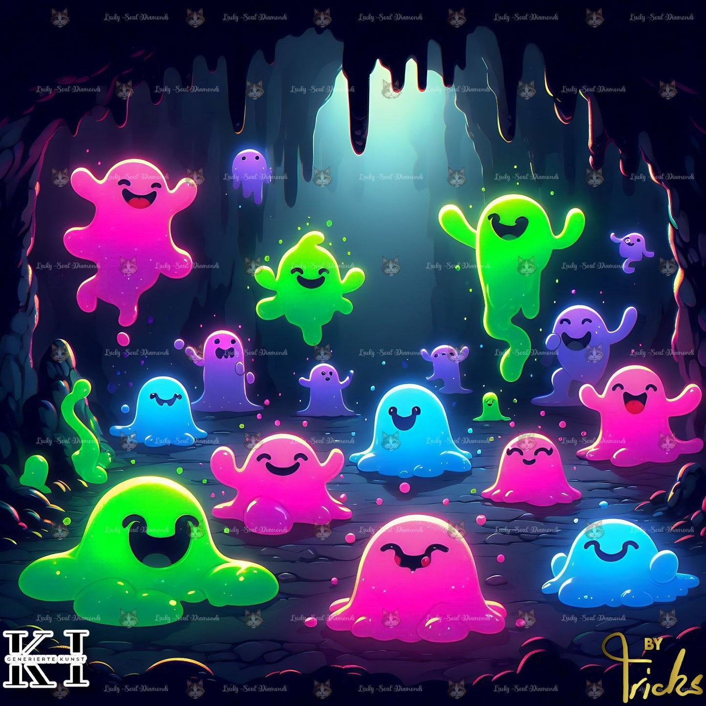 Slime Ghost Party - Lucky Soul Diamonds