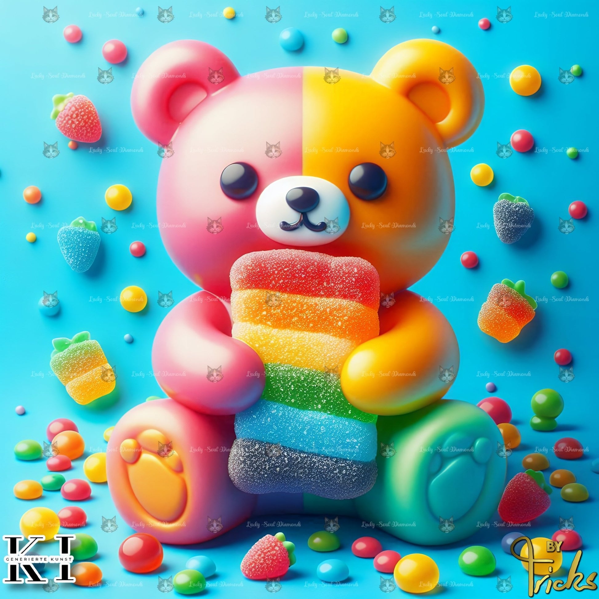 Sweet Candy Bear - Lucky Soul Diamonds