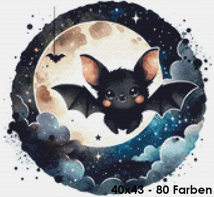Fledermaus im Mondschein - Lucky Soul Diamonds