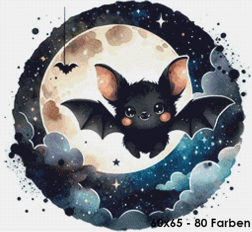 Fledermaus im Mondschein - Lucky Soul Diamonds