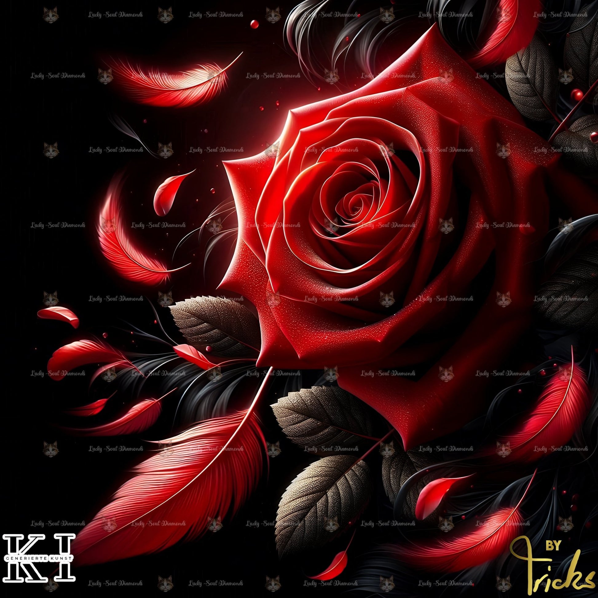 Red Rose - Lucky Soul Diamonds