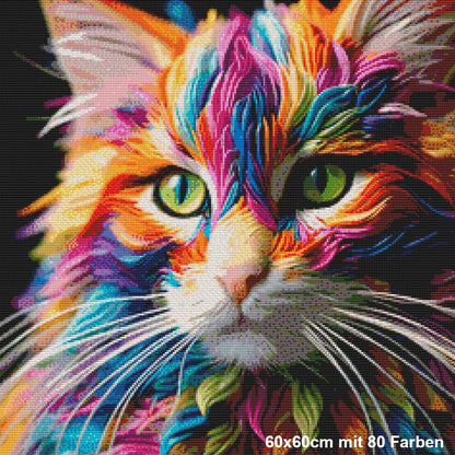 Regenbogen Maine Coon - BB Fresh Diamond Art