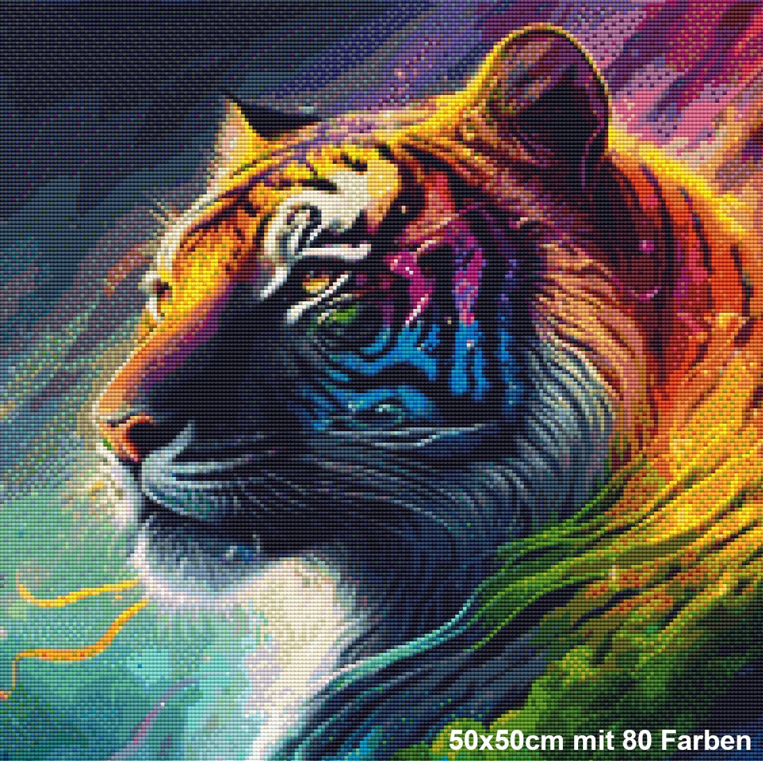 Regenbogen Tiger - Lucky Soul Diamonds