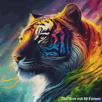 Regenbogen Tiger - Lucky Soul Diamonds