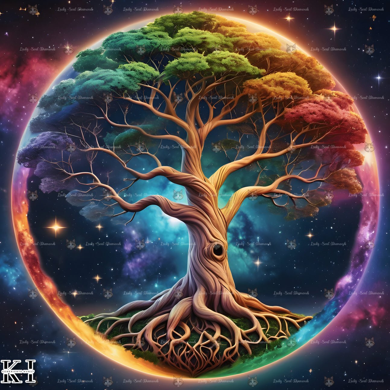 Galaktischer Weltenbaum - Lucky Soul Diamonds