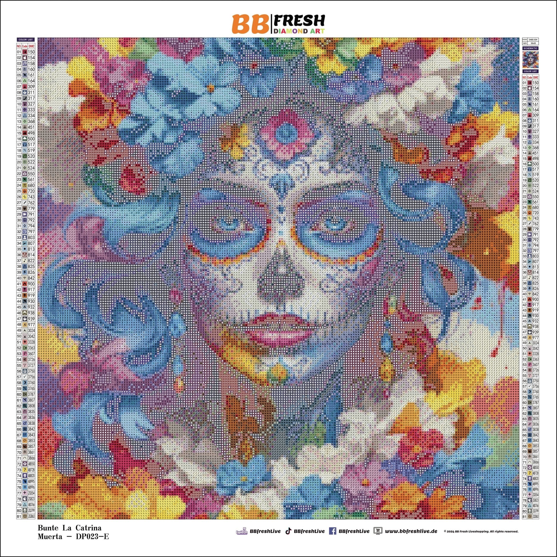 Blumige Erinnerung - BB Fresh Diamond Art