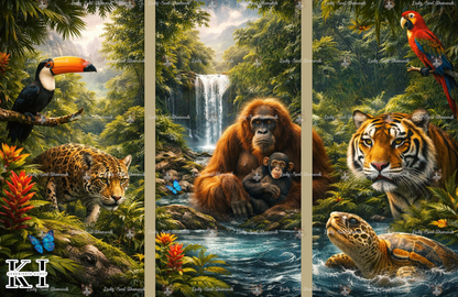 Dschungeltrilogie - Triptychon - auch einzeln