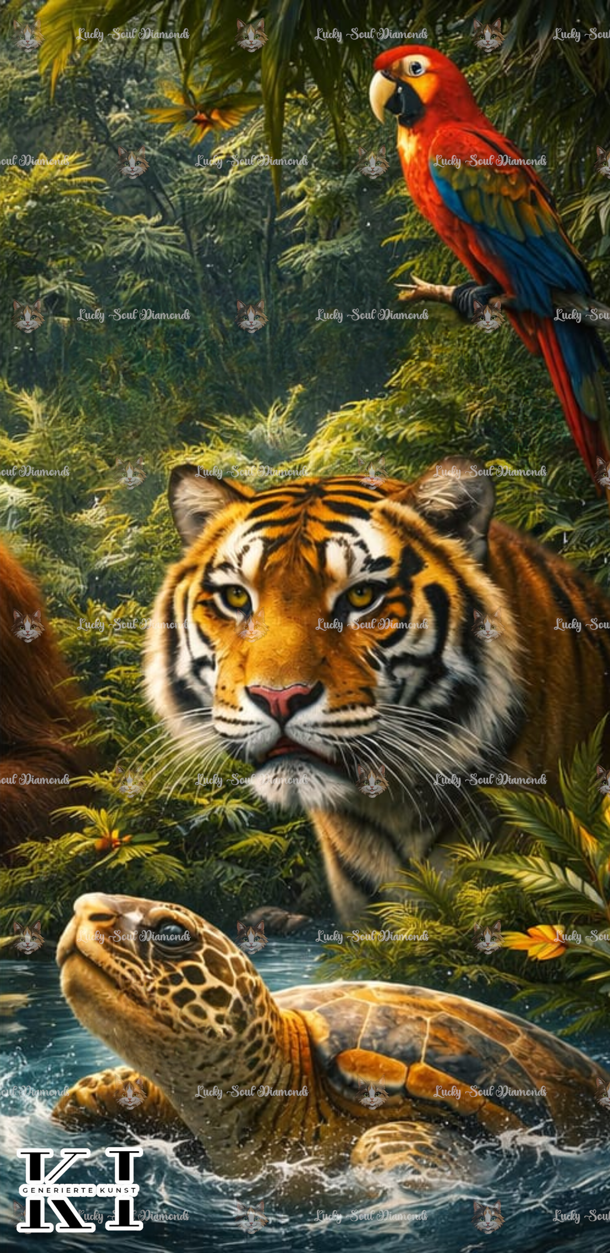 Dschungeltrilogie - Triptychon - auch einzeln