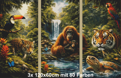 Dschungeltrilogie - Triptychon - auch einzeln