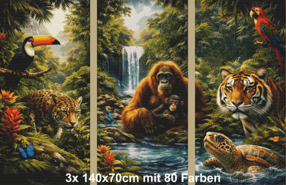 Dschungeltrilogie - Triptychon - auch einzeln