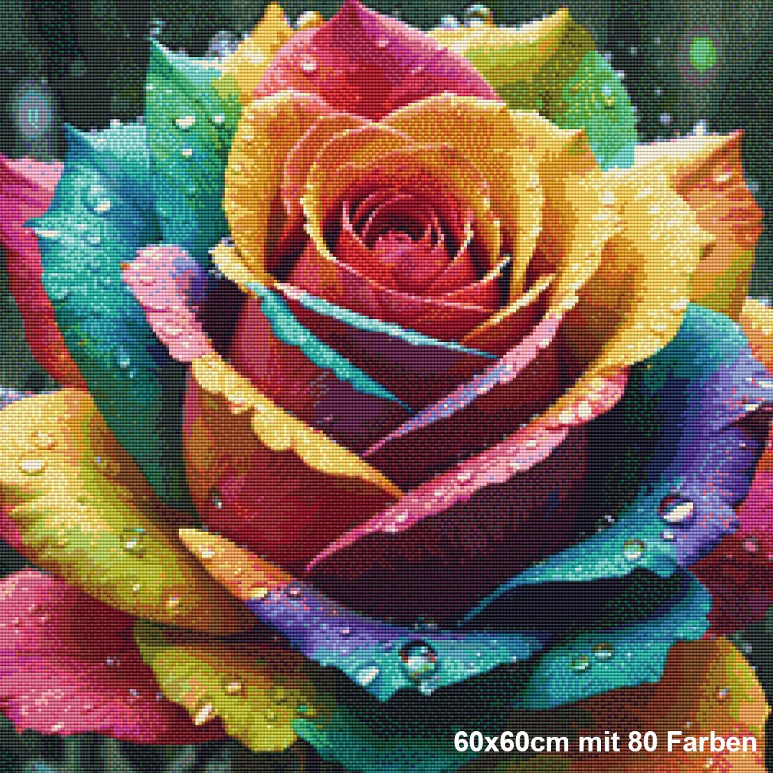 Regenbogen Rose - Lucky Soul Diamonds