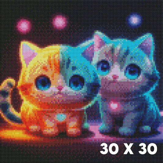 Leuchtende Katzenherzen - Lucky Soul Diamonds