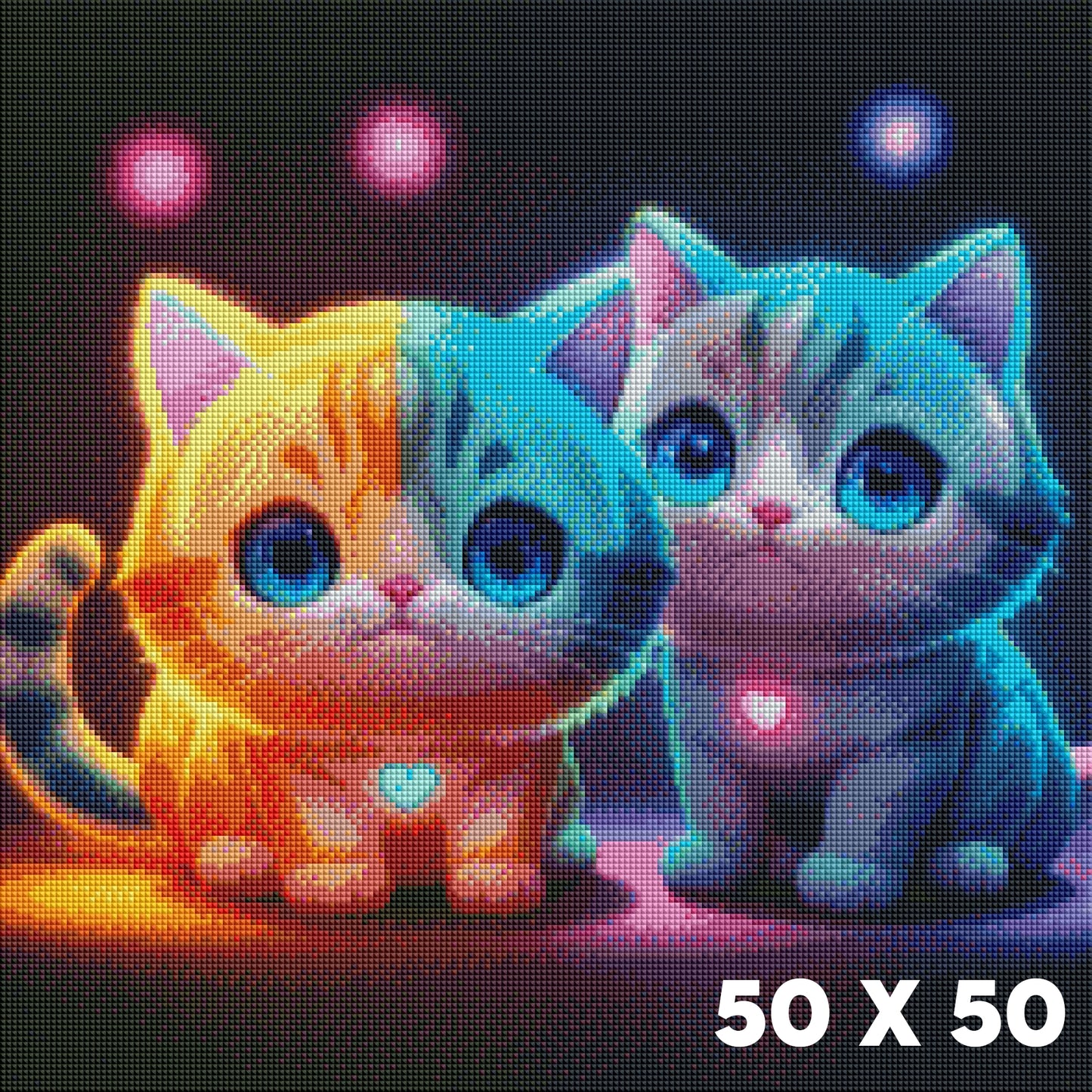 Leuchtende Katzenherzen - Lucky Soul Diamonds