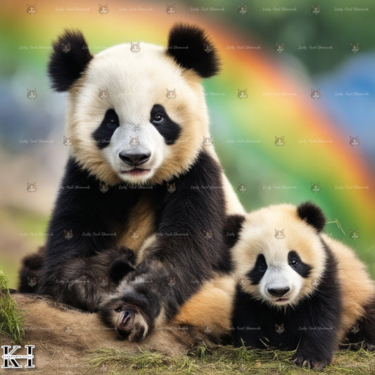 Geborgen im Bambusland - BB Fresh Diamond Art