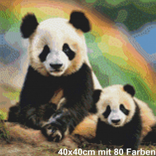 Geborgen im Bambusland - BB Fresh Diamond Art