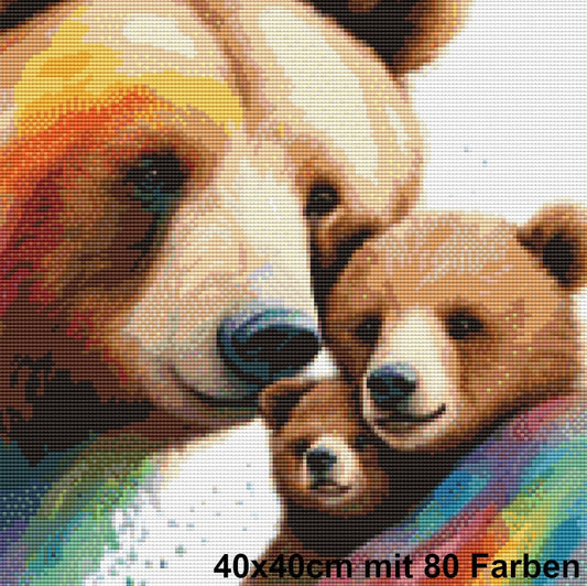 Bärenstarke Liebe - BB Fresh Diamond Art