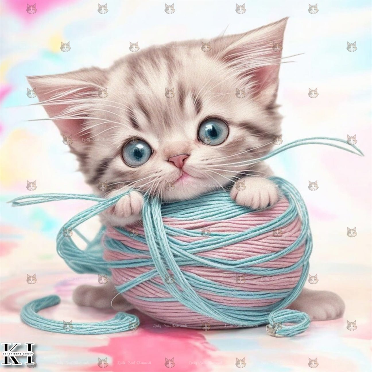 Schnurren im Fadenglück - BB Fresh Diamond Art