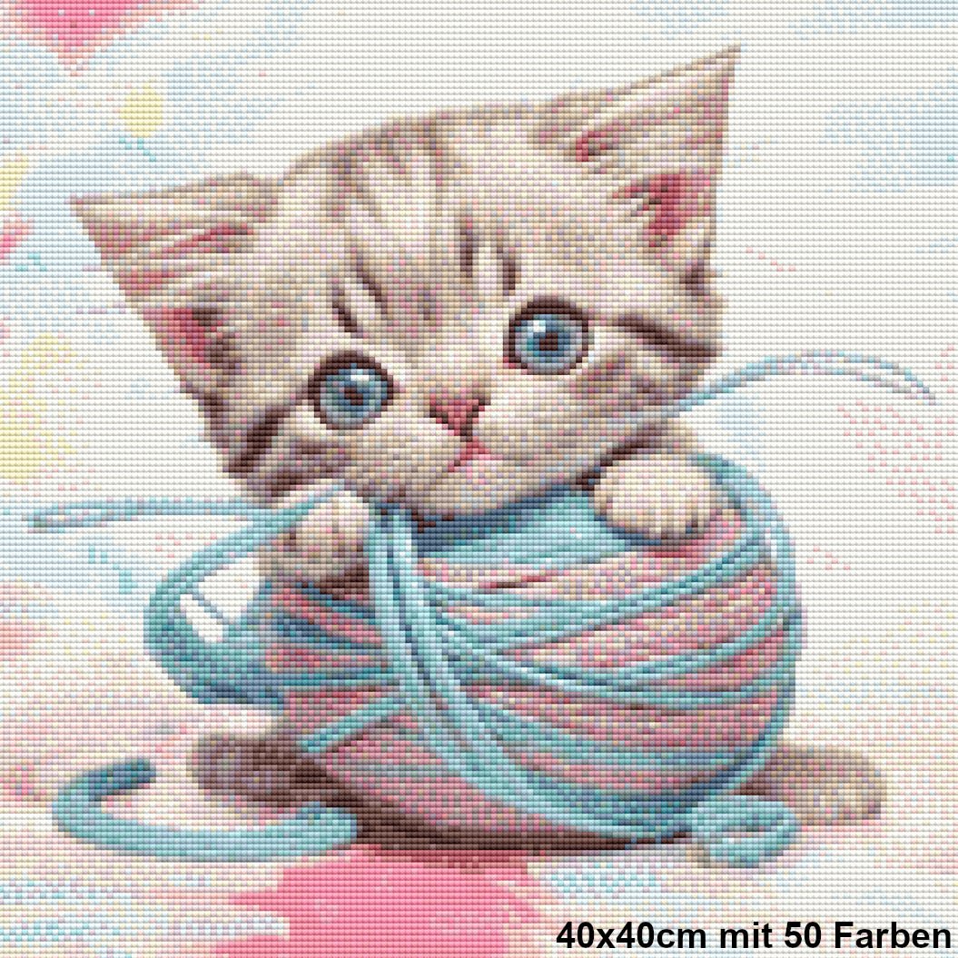 Schnurren im Fadenglück - BB Fresh Diamond Art