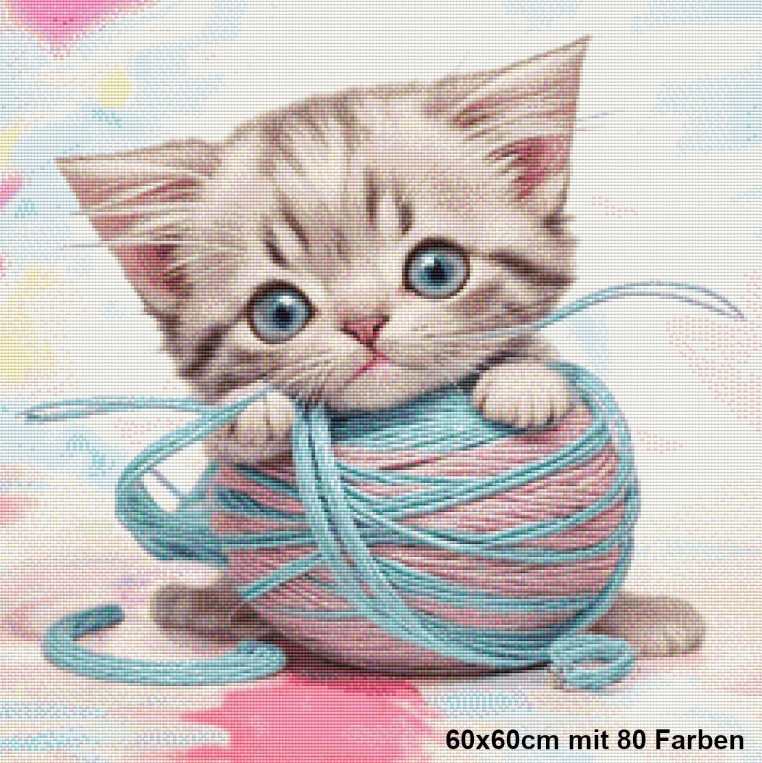 Schnurren im Fadenglück - BB Fresh Diamond Art