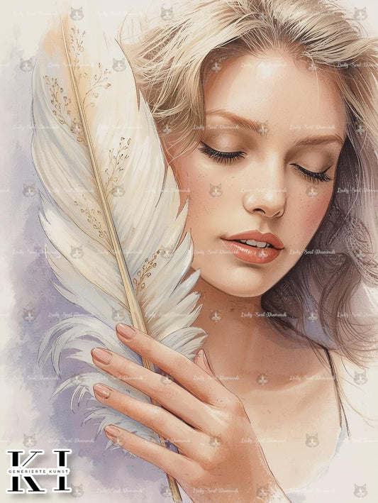 Leise Botschaft der Engelsfeder