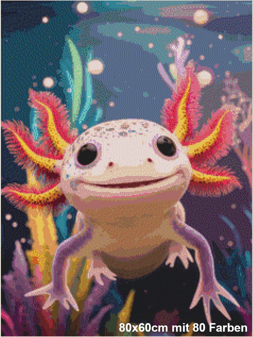 Fröhliches Axolotl - Lucky Soul Diamonds