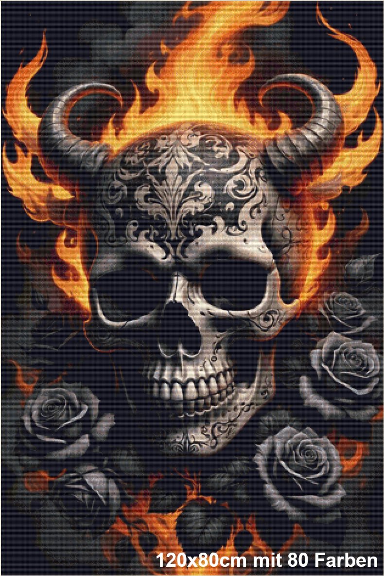 Flames & Bones - Lucky Soul Diamonds