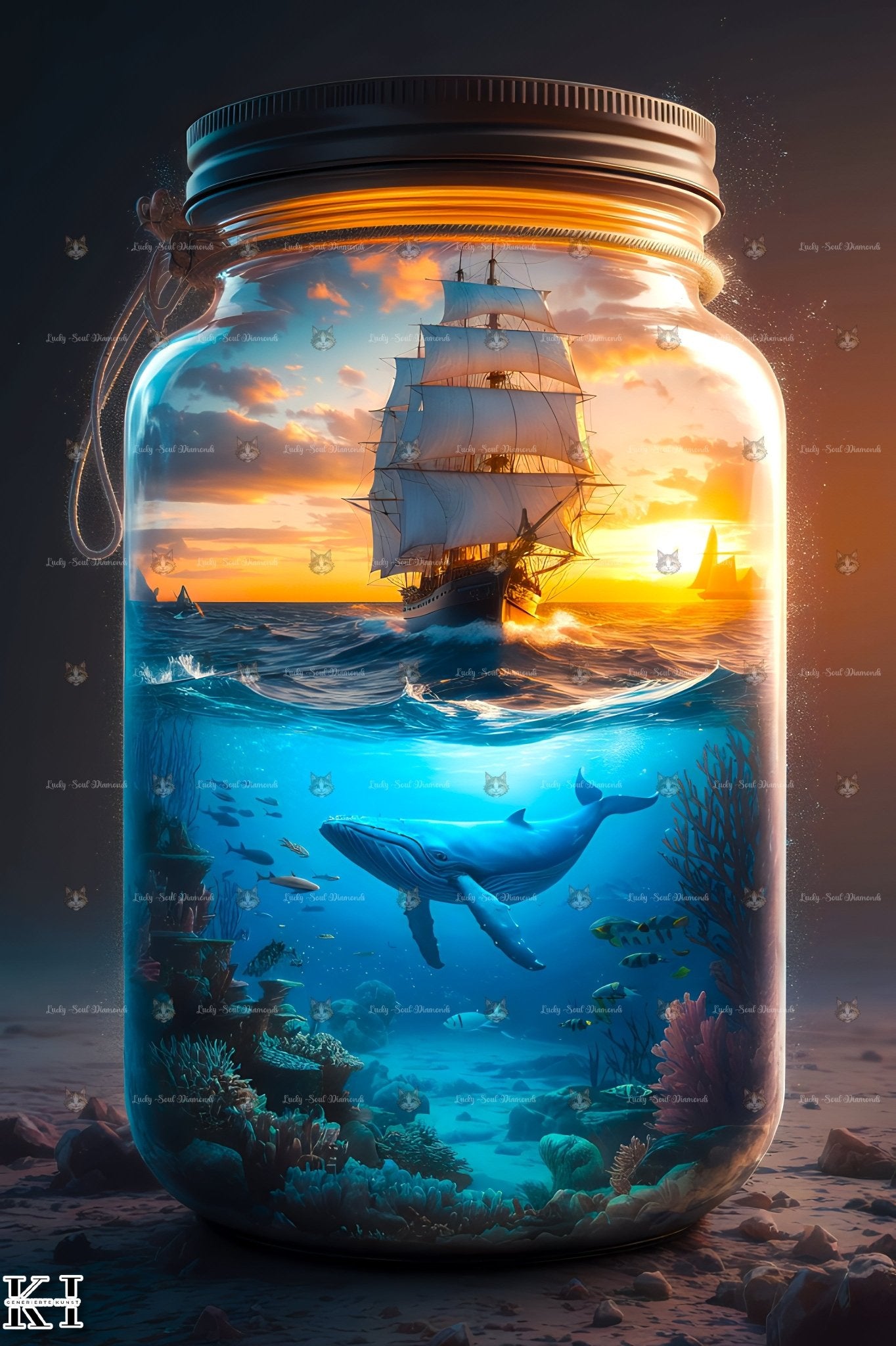 Ozean im Glas - Lucky Soul Diamonds