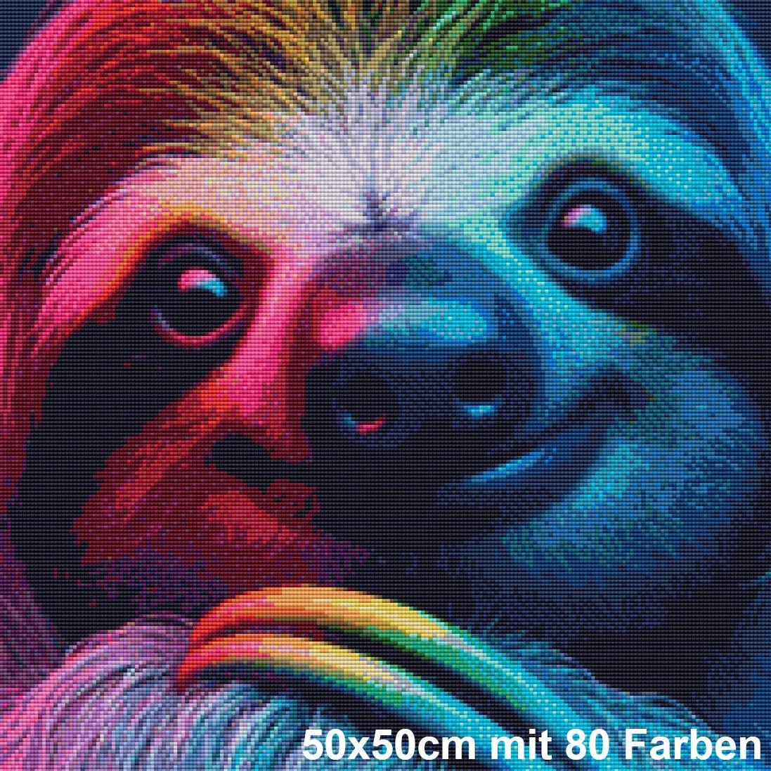 Farbenzauber Faultier - Lucky Soul Diamonds