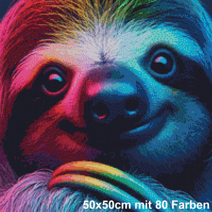 Farbenzauber Faultier - Lucky Soul Diamonds