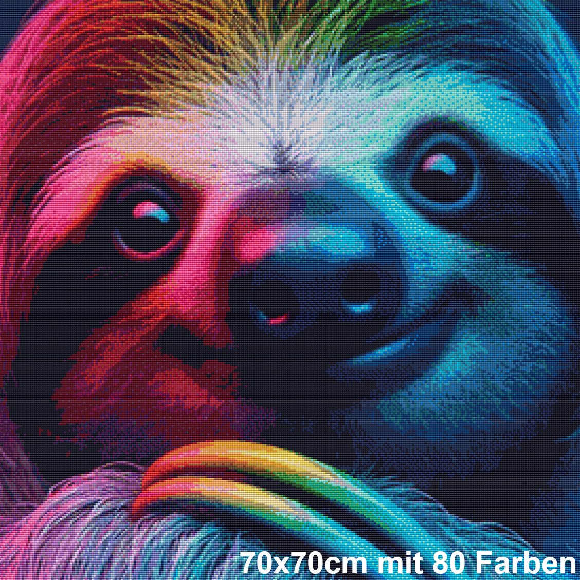 Farbenzauber Faultier - Lucky Soul Diamonds