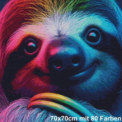 Farbenzauber Faultier - Lucky Soul Diamonds