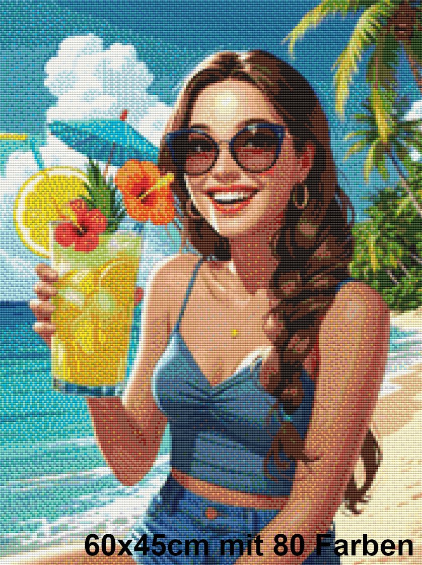 Sunshine Cocktail Girl - Lucky Soul Diamonds