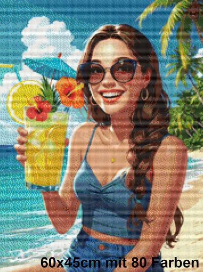 Sunshine Cocktail Girl - Lucky Soul Diamonds