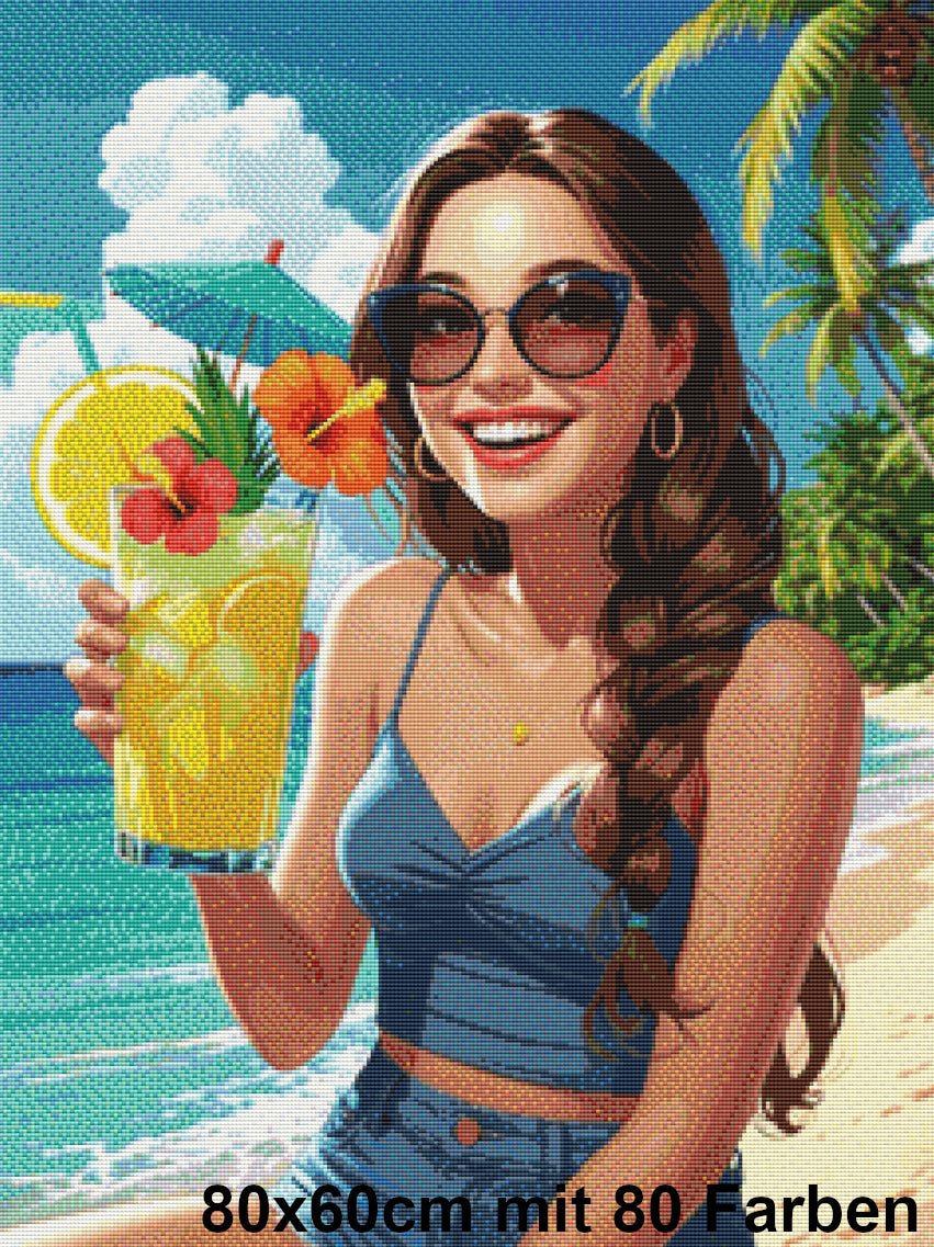 Sunshine Cocktail Girl - Lucky Soul Diamonds