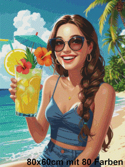 Sunshine Cocktail Girl - Lucky Soul Diamonds