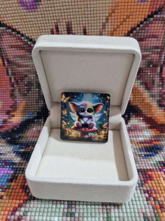 Cover Minder "Marlin in the woods by Marinsche" mit Glas & Magnet - Lucky Soul Diamonds