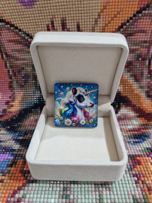 Cover Minder "Hildegard - Gudrun von Kuhl by Engelskraft" mit Glas & Magnet - Lucky Soul Diamonds